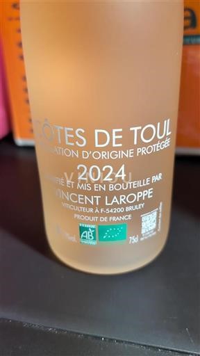 Lorraine Côtes-de-toul Vincent Laroppe 2024