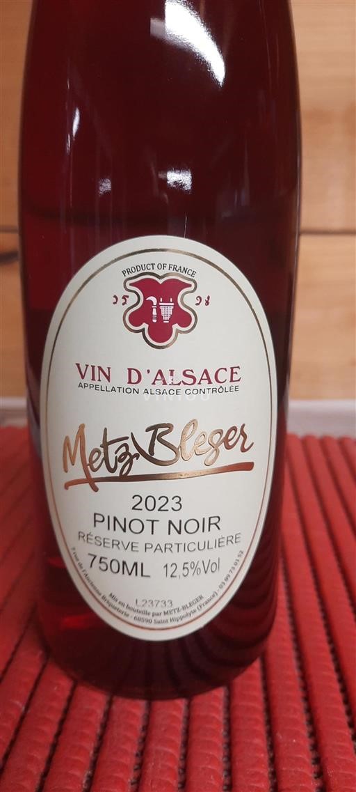 Alsace Metz Bleger Pinot noir 2023