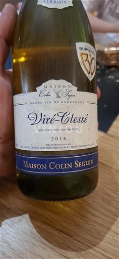 Burgundy Viré-clessé Maison Colin Seguin 2016