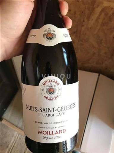 Burgundy Nuits-Saint-Georges Moillard Les Argillats 2019
