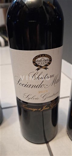 Bordeaux Haut-Médoc Sociando-Mallet Hommage à Jean Gautreau 2019