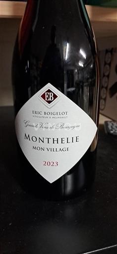Burgundsko Monthélie Eric Boigelot Mon Village 2023