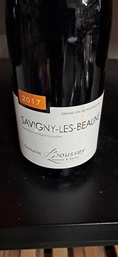 Borgonha Savigny-lès-Beaune Domaine Boussey 2017