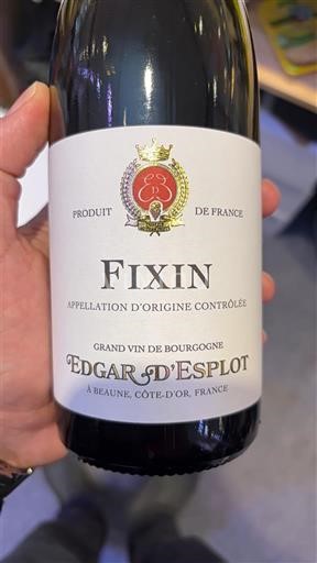 Burgundi Fixin Edgar Esplot Ei vuosikertaa