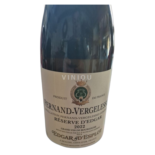 Bourgogne Pernand-Vergelesses Grand Cru Edgar Esplois Réserve d'Edgar 2022