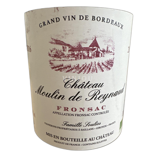 Bordeaux Fronsac Château Moulin de Reynaud 2016