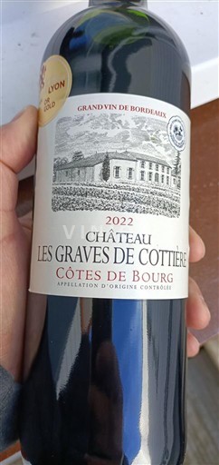 Burdeos Côtes-de-bourg Château Les Graves de Cottière 2022