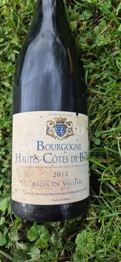 Burgundy Hautes-Côtes de Beaune Roux Père & Fils Régis de Vallière 2013