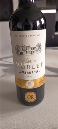 Bordeaux Côtes-de-bourg Château Noblet 2022