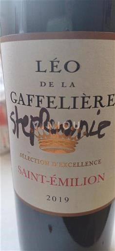 Bordeaux Saint-Émilion Léo de La Gaffelière Stéphanie 2019