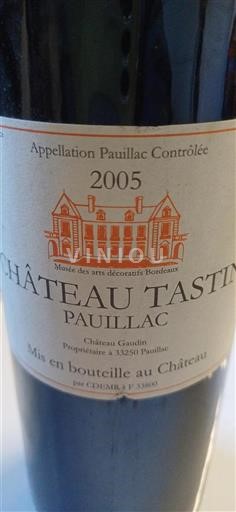 Bordeaux Pauillac Grand Cru Château Tastin 2005