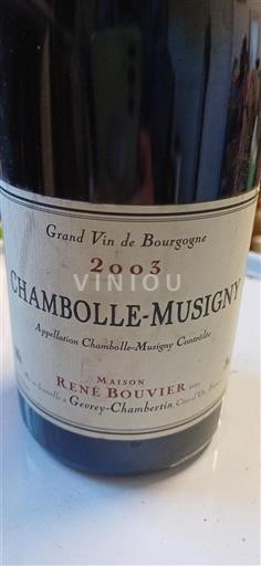 Borgoña Chambolle-Musigny Maison René Bouvier 2003
