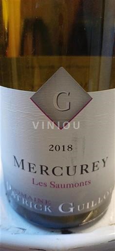 Borgoña Mercurey Domaine Patrick Guillot Les Saumonts 2018