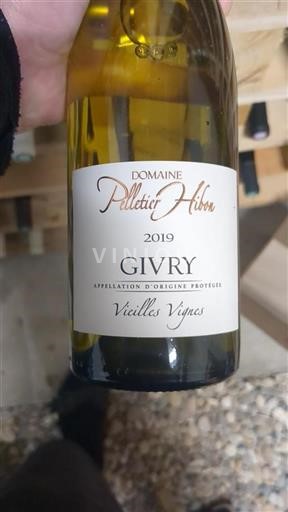 Burgundi Givry Domaine Pelletier Hibon Vieilles Vignes 2019