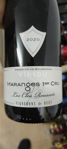 Burgund Maranges Premier Cru Vignerons de Buxy Les Clos Roussots 2020