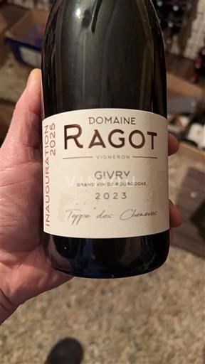 Borgoña Givry Domaine Ragot Teppe des Chenèves 2023