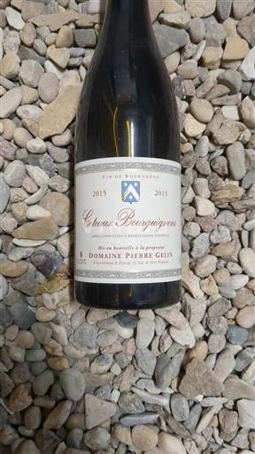 Bourgogne Coteaux bourguignons Domaine Pierre Gelin 2015