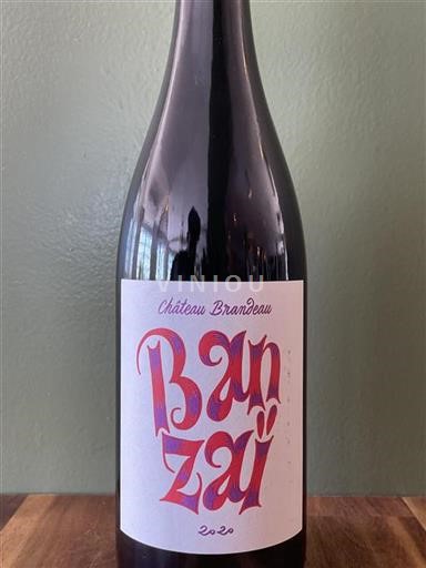 Bordeaux Castillon-côtes-de-bordeaux Domaine Brandeau Banzai 2020