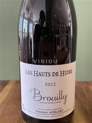 Beaujolais Brouilly Frédéric Aublanc Les Hauts de Huire 2022