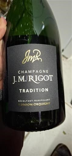 Rượu vang sủi bọt Blanc brut Tradition J.M. Rigot Non millésimé Pháp Champagne Sâm-panh AOC