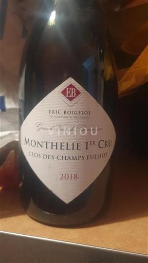 Burgundsko Nespecifikováno Premier Cru Eric Boigelot Clos des Champs Fulliot 2018