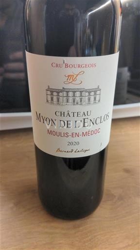 Bordeaux Moulis-en-Médoc Cru Bourgeois Château Myon de l'Enclos 2020