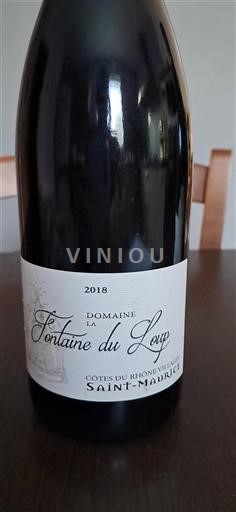 Rhônen laakso Côtes-du-rhône-villages Domaine La Fontaine du Loup 2018