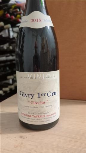 Burgundi Määrittelemätön Premier Cru Domaine Tatraux Jean et Fils Clos Jus 2018