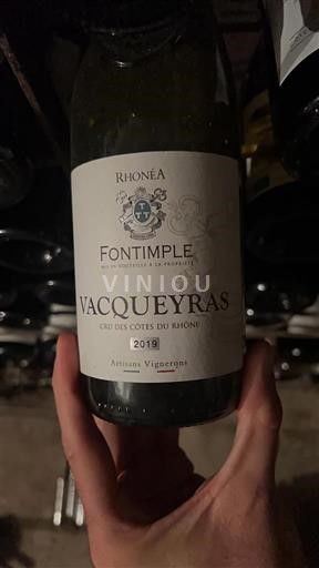 Thung lũng Rhône Vacqueyras Fontimple 2019