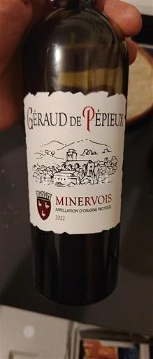 Languedoc Minervois Géraud de Pépieux 2022