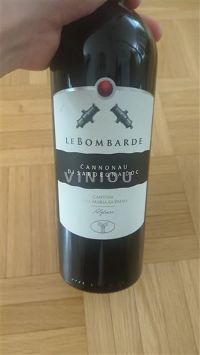 Sardinia Cannonau de Sardaigne Cantina Santa Maria La Palma Le Bombarde 2022