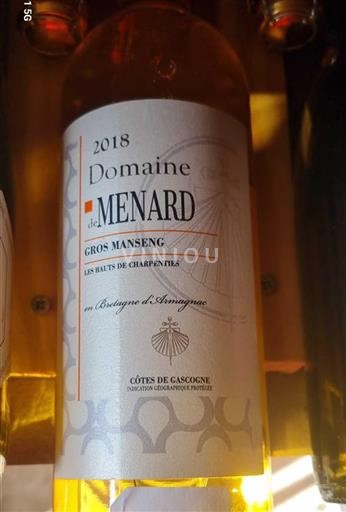 Sud-Ouest Côtes de Gascogne Domaine Ménard Les Hauts de Charpenties 2018