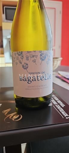 Вина Blanc sec Jardin de Bagatelle Domaine Bagatelle 2023 Франція Лангедок Сен-Шиньян AOC