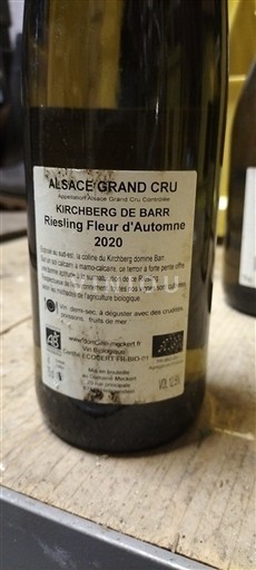 Alsace Unspecified Grand Cru Kirchberg de Barr Riesling Fleur d'Automne 2020