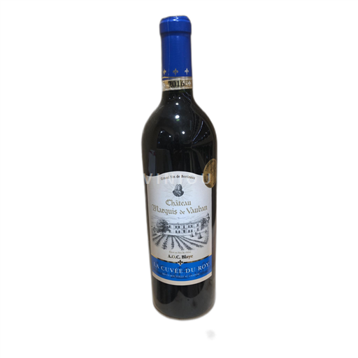 Vin Rouge sec La Cuvée du Roy Château Marquis de Vauban 2016 France Bordeaux Blaye AOC