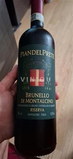 Toscane Brunello di Montalcino Piandelprete 2017