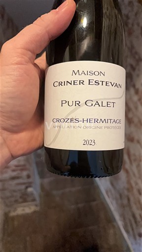 Thung lũng Rhône Crozes-hermitage Maison Criner Estevan Pur Galet 2023