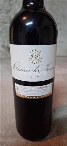 Bordeaux Lalande-de-Pomerol Château Des Moines Prestige 2009