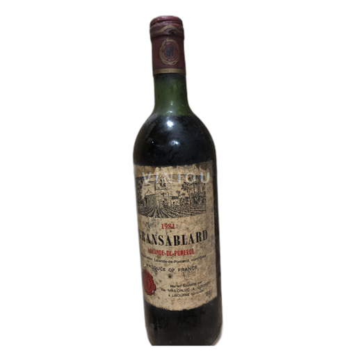 Bordeaux Lalande-de-pomerol Gransablard 1981