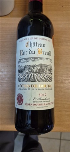 Burdeos Côtes-de-bourg Château Roc du Breuil 2017