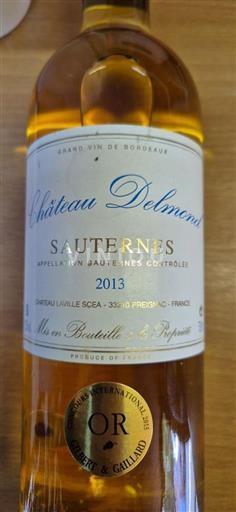 Bordeaux Sauternes Château Delmon 2013