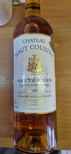 Bordeaux Sauternes Château Haut Coustet 2009