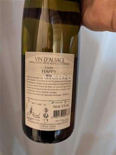 Elzas Niet gespecificeerd Cave De Vieil Armand Happy 2022