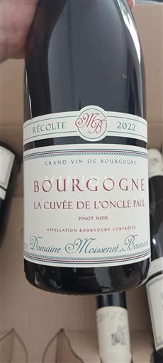 Bourgogne Domaine Moissenet Bonnard La de l'Oncle Paul 2022