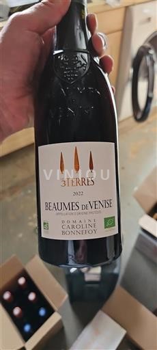 Rhône-dalen Beaumes de Venise Caroline Bonnefoy Les 3 Terres 2022