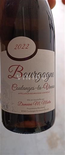 Burgundy Grand Cru Domaine M. Martin Coulanges-la-Vineuse 2022