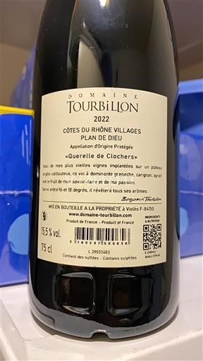 Rhône-dalen Saint-Péray Domaine Tourbillon Querelle de Clochers 2022