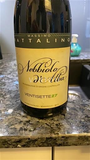 Piemonte Nebbiolo d'Alba Massimo Rattalino Ventisette 27 2020
