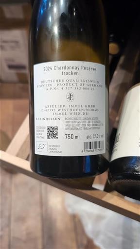 Renania. Rheinhessen Immel GmbH Chardonnay Réserve 2024