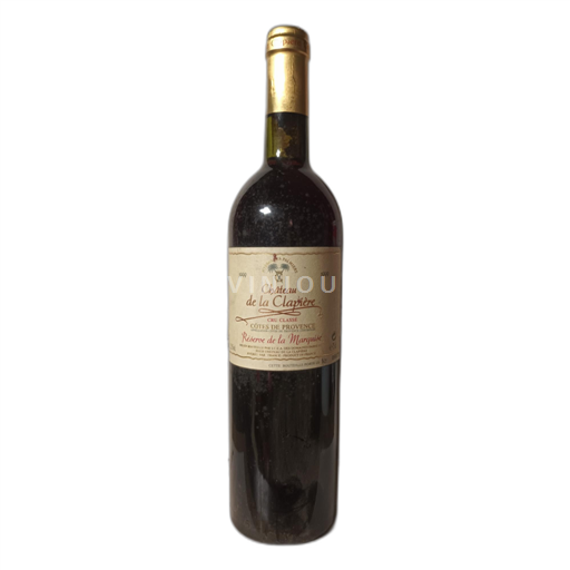 Provenza Côtes-de-Provence Château La Clapière Réserve de la Marquise 1999